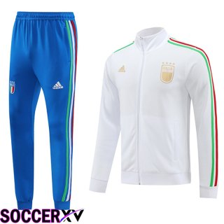 Italy kit Training Tracksuit White/Blue 2024/2025