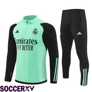 Real Madrid kit Training Tracksuit Green/Black 2024/2025