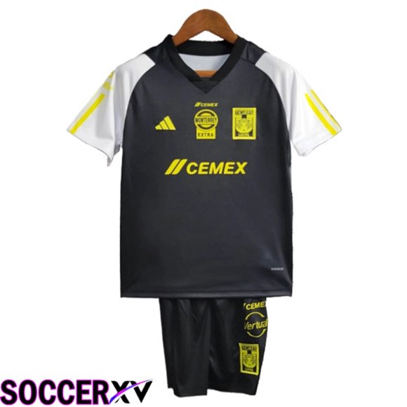 Tigres UANL Kids Soccer Jersey Black 2023/2024