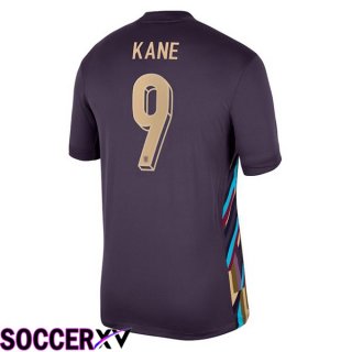 England (Kane 9) Away Soccer Jersey Purple UEFA Euro 2024