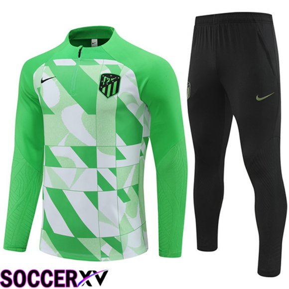 Atletico Madrid kit Training Tracksuit Green/White 2024/2025