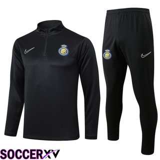 Al-Nassr FC kit Training Tracksuit Black 2024/2025