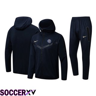 PSG Dark Training Tracksuit Hoodie Windbreaker Blue 2024/2025