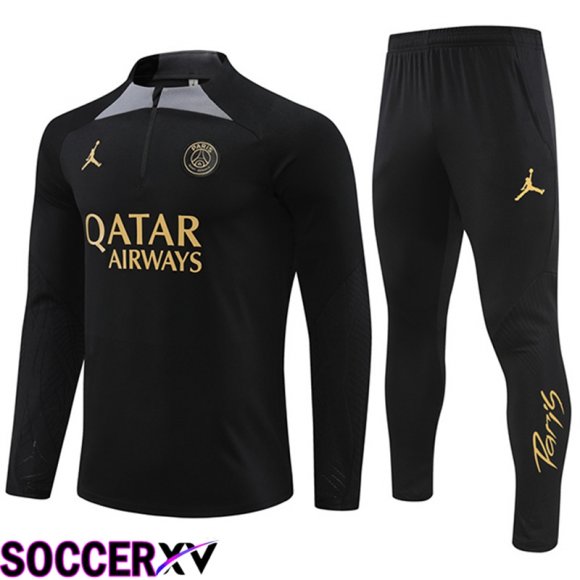 PSG kit Training Tracksuit Black 2024/2025