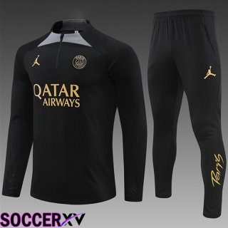 PSG Kids kit Training Tracksuit Black 2024/2025