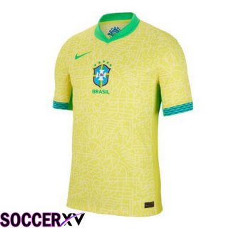 Brazil Home Soccer Jersey Yellow 2024/2025