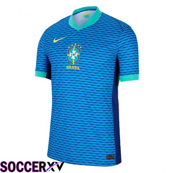 Brazil Away Soccer Jersey Blue 2024/2025