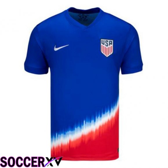 USA Away Soccer Jersey Blue 2024/2025