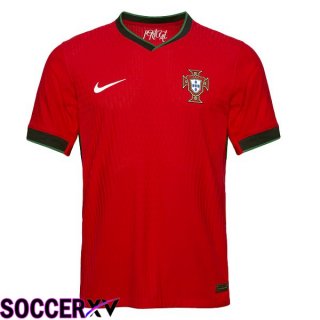 Portugal Home Soccer Jersey Red 2024/2025