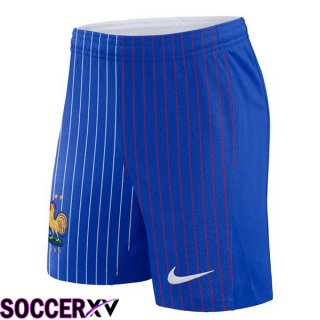 France Away Soccer Shorts Blue 2024/2025