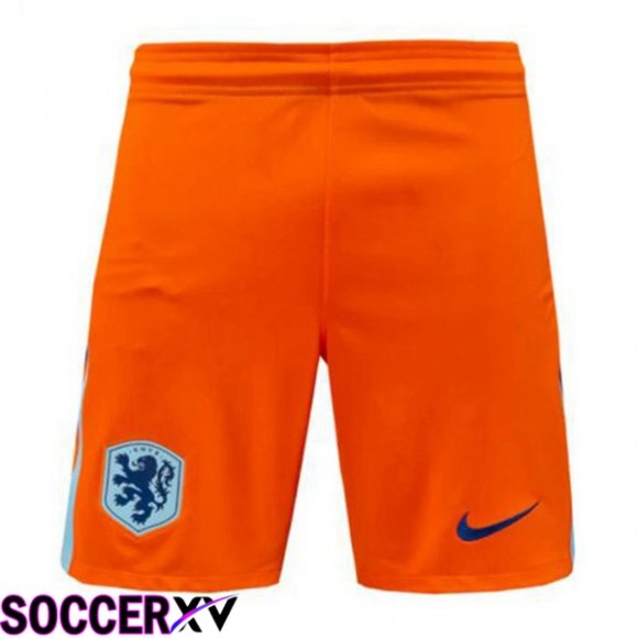 Netherlands Home Soccer Shorts Orange 2024/2025