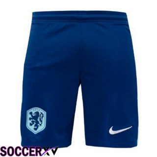 Netherlands Away Soccer Shorts Royal Blue 2024/2025