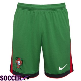 Portugal Home Soccer Shorts Green 2024/2025