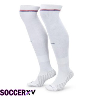 England Home Soccer Socks White 2024/2025