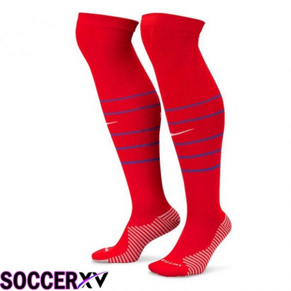 France Home Soccer Socks Red 2024/2025