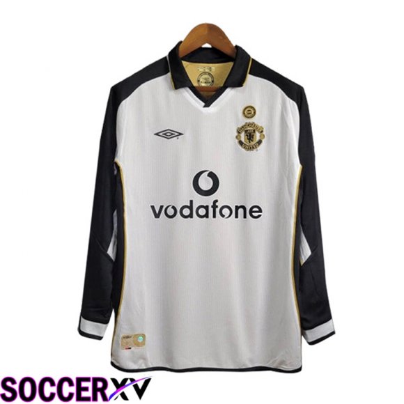 Manchester United Retro Away Soccer Jersey Long Sleeve 2001/2002