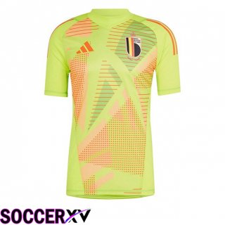 Belgium Goalkeeper Soccer Jersey Yellow UEFA Euro 2024