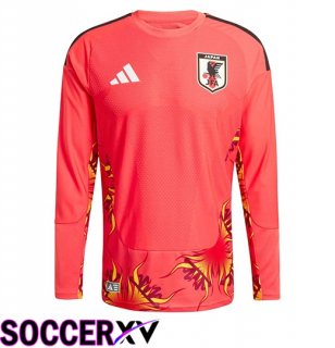 Japan Goalkeeper Soccer Jersey Long sleeve Red 2026/2027