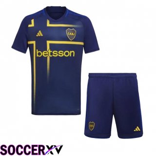 Boca Juniors Kids Third Soccer Jersey Blue 2024/2025