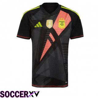 Argentine Goalkeeper Soccer Jersey Black 2024/2025