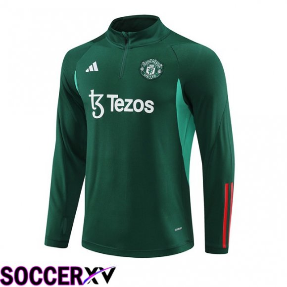 Manchester United Training Sweatshirt Green 2024/2025