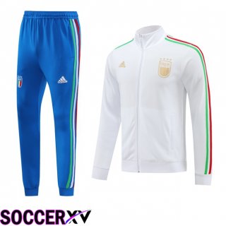 Italy kit Training Tracksuit - Training Jacket White 2024/2025