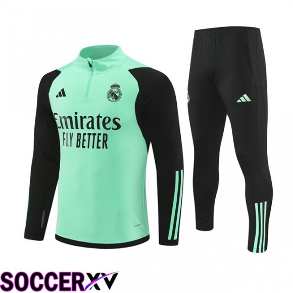 Real Madrid kit Training Tracksuit Green 2024/2025