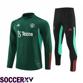 Manchester United kit Training Tracksuit Green 2024/2025