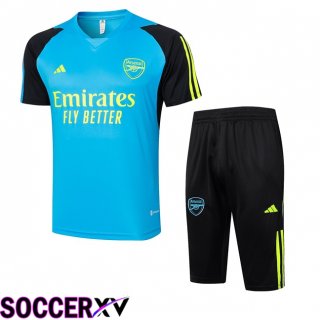 Arsenal kit Training T Shirt + Shorts Blue 2024/2025