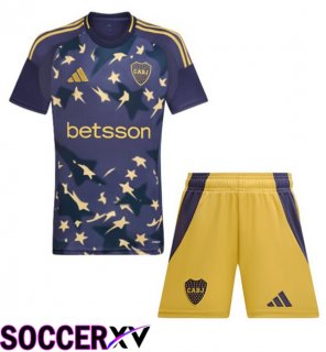 Boca Juniors Kids Third Soccer Jersey Blue 2025/2026