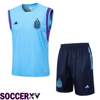 Argentina Soccer Vest + Shorts Blue 2023/2024