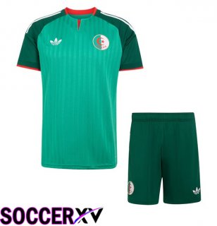 Algeria Kids Away Soccer Jersey Green 2026/2027