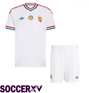 Hungary Kids Away Soccer Jersey White 2026/2027