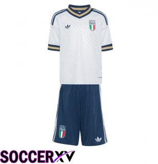 Italy Kids Away Soccer Jersey White 2026/2027