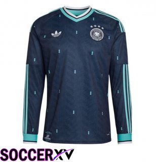 Germany Away Soccer Jersey Long sleeve Blue Royal 2026/2027