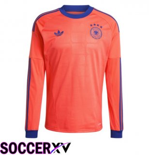 Germany Goalkeeper Soccer Jersey Long sleeve Orange 2026/2027