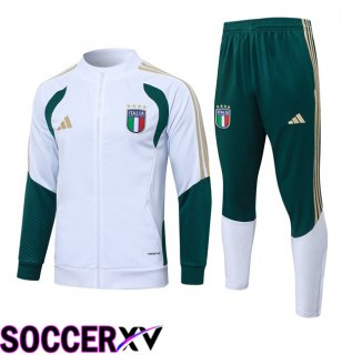 Italy kit Training Jacket Tracksuit White 2026/2027
