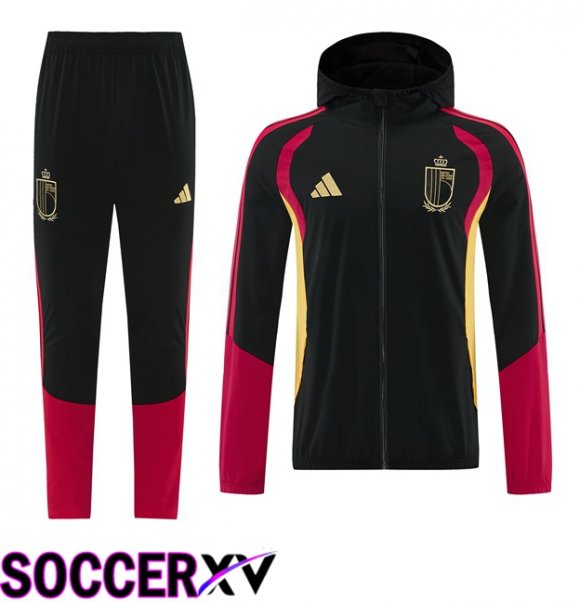 Belgium Training Tracksuit - Windbreaker Black 2026/2027