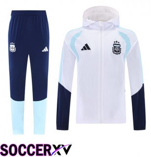 Argentina Training Tracksuit - Windbreaker White 2026/2027