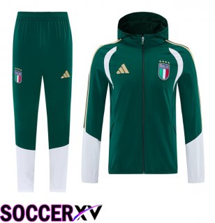 Italy Training Tracksuit - Windbreaker Green 2026/2027