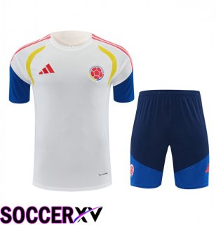 Colombia kit Training T Shirt + Shorts White 2026/2027