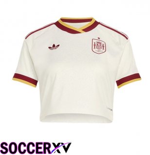 Spain Court Women Away Soccer Jersey White 2026/2027