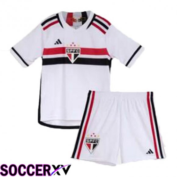 Sao Paulo FC Kids Soccer Jersey Home White 2023/2024