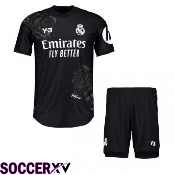 Real Madrid Kids Goalkeeper Soccer Jersey Black 2023/2024