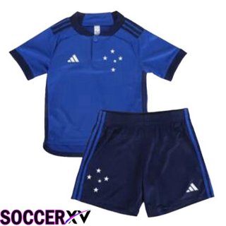 Cruzeiro EC Kids Soccer Jersey Home Blue 2023/2024