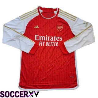 Arsenal Soccer Jersey Home Long Sleeve Red Leaked Version 2023/2024