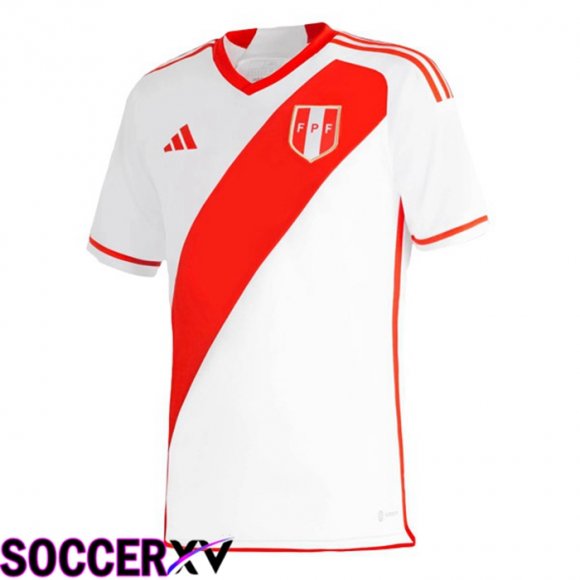 Peru Soccer Jersey Home White 2023/2024