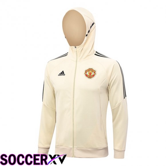 Manchester United Training Jacket Hoodie Brown 2023/2024