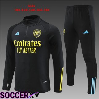 Arsenal Kids Training Tracksuit Suit Black 2023/2024