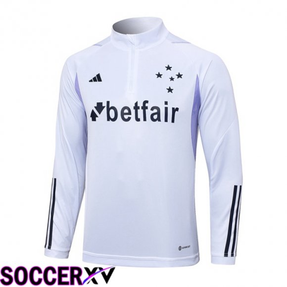 Cruzeiro EC Training Sweatshirt White 2023/2024